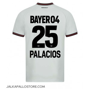 Bayer Leverkusen Exequiel Palacios #25 Vieraspaita 2023-24 Lyhythihainen